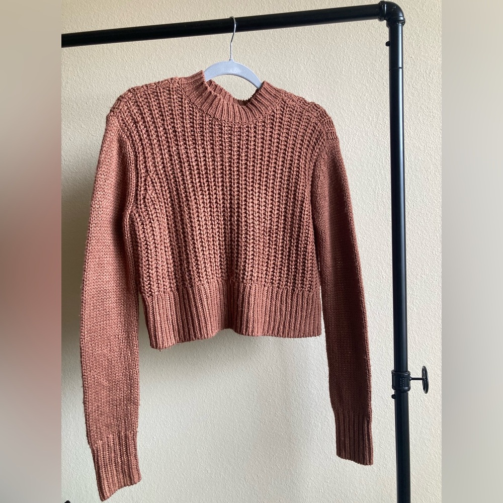 Packing burnt orange cozy sweater